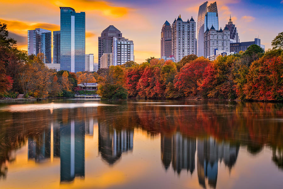 Cityscape Photograph - Atlanta, Georgia, Usa Piedmont Park #4 by Sean Pavone