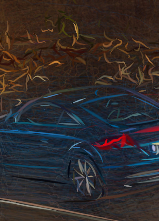 Audi Tt 3 Drawing #4 Digital Art by CarsToon Concept
