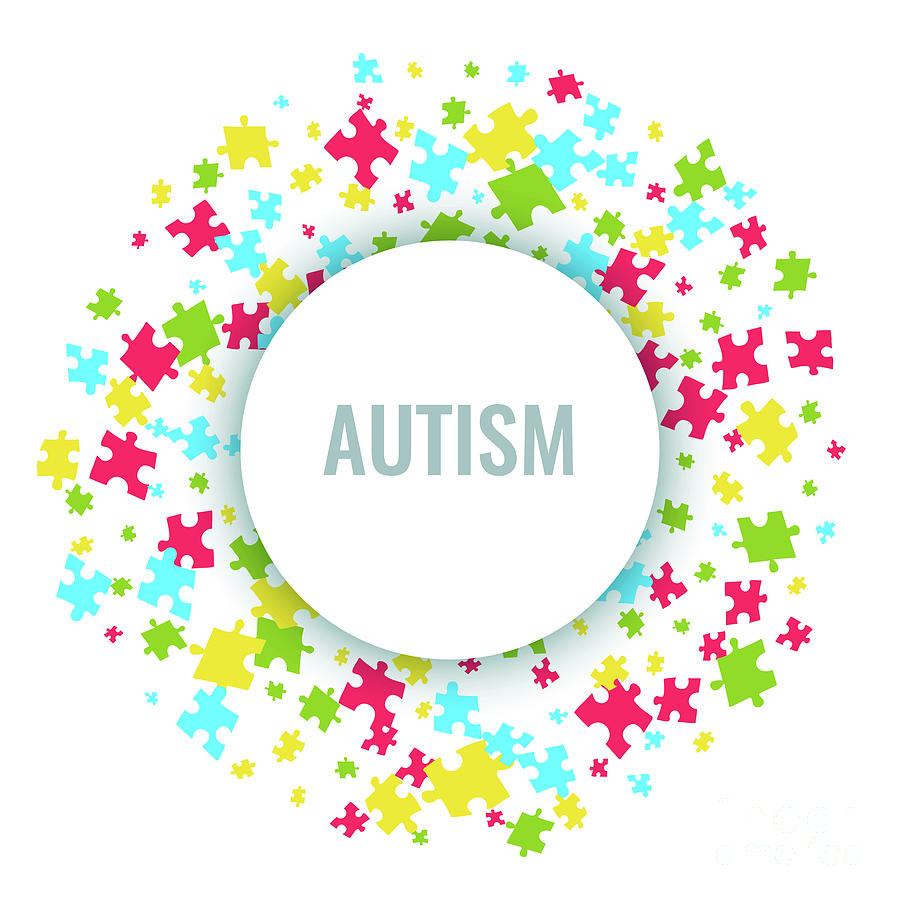 Sign Photograph - Autism Awareness #4 by Art4stock/science Photo Library