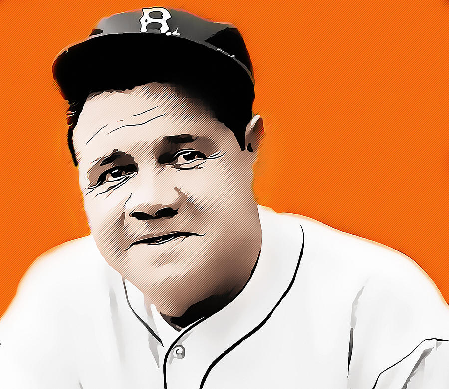 Babe Ruth Mixed Media by Marvin Blaine