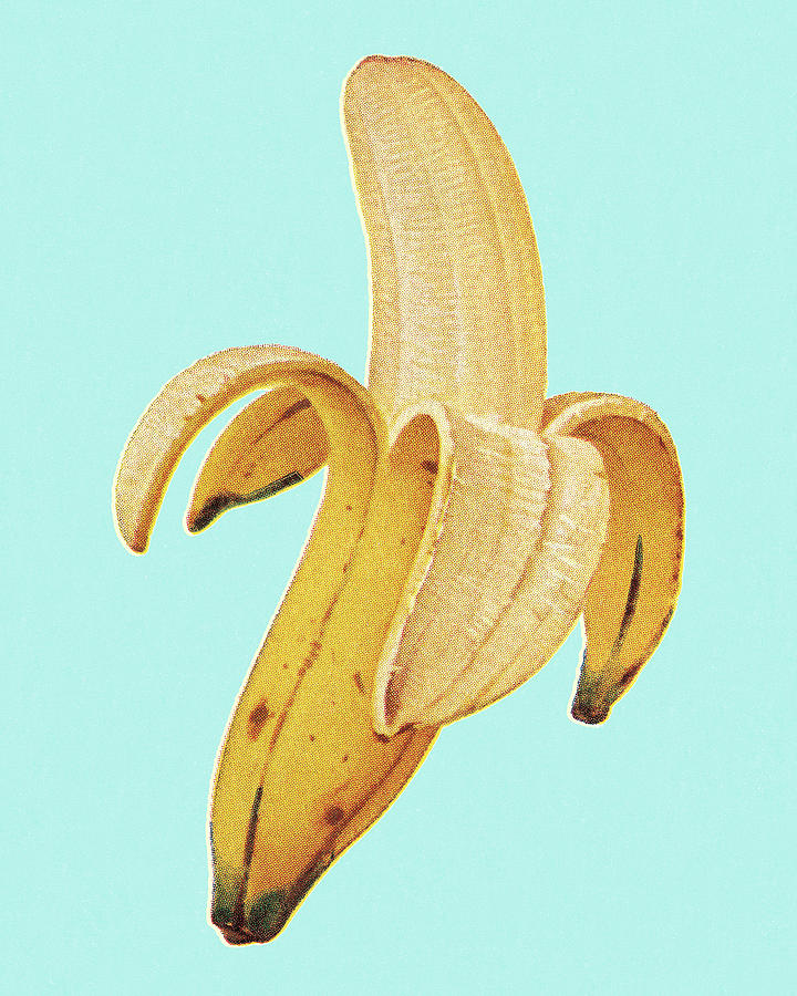 Vintage Drawing - Banana #4 by CSA Images