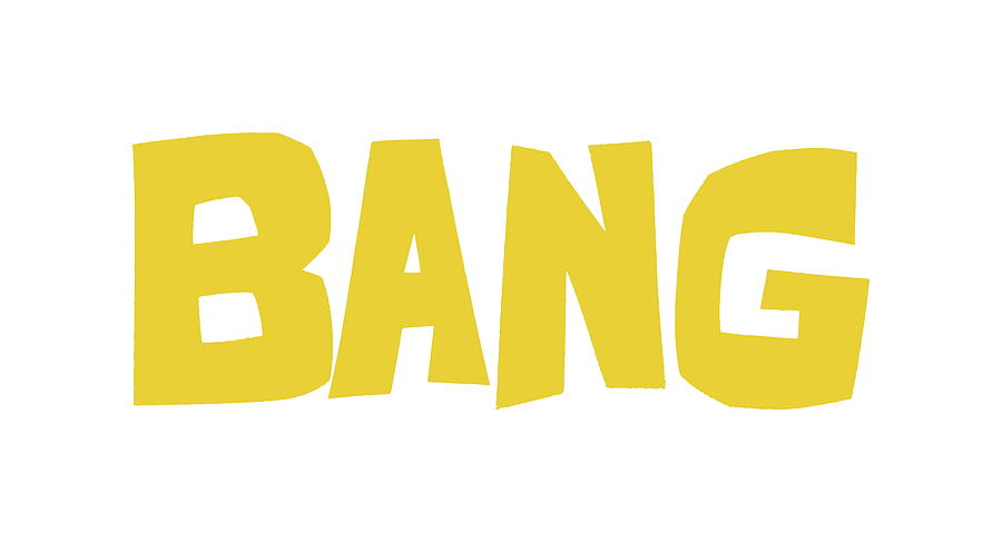 Typography Drawing - Bang #4 by CSA Images