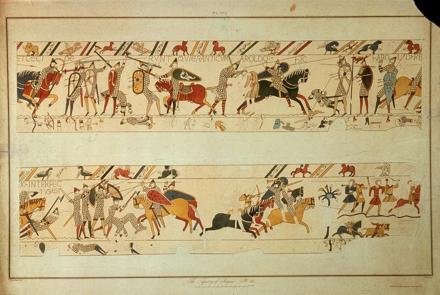 Bayeux Tapestry #4 Photograph by Hulton Archive