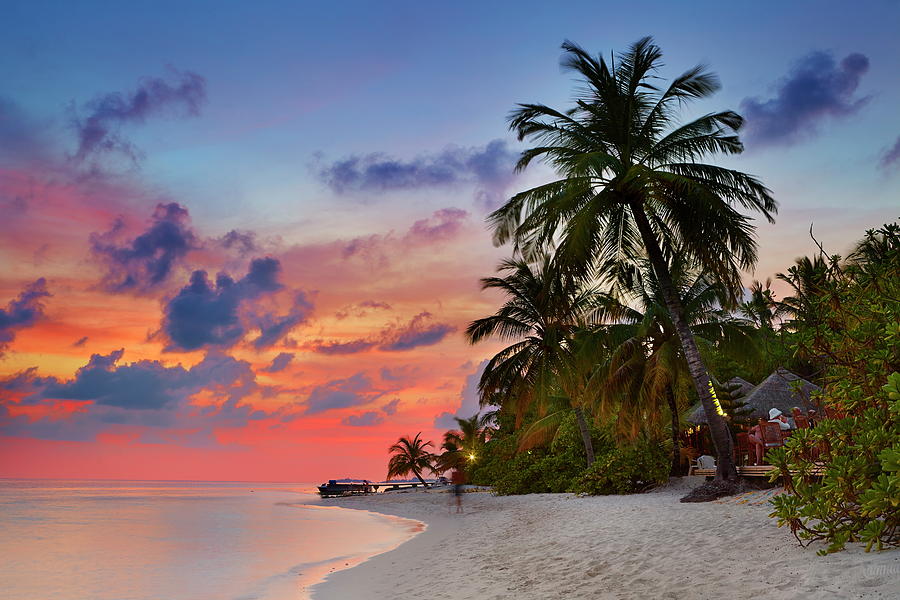 Beach At Ari Atoll, Velidhu, Maldives #4 Digital Art by Jan Wlodarczyk