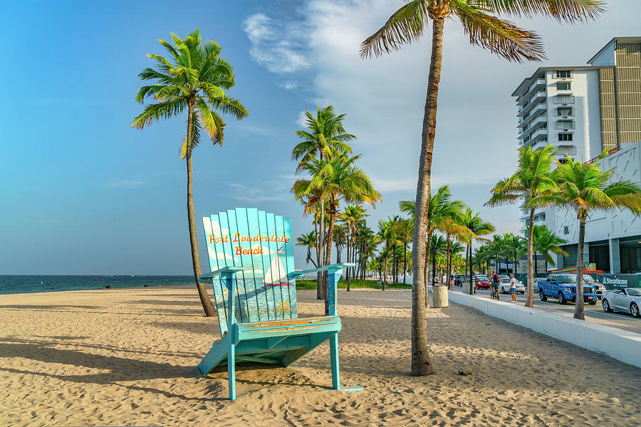 Beach, Fort Lauderdale, Florida #4 Digital Art by Laura Zeid