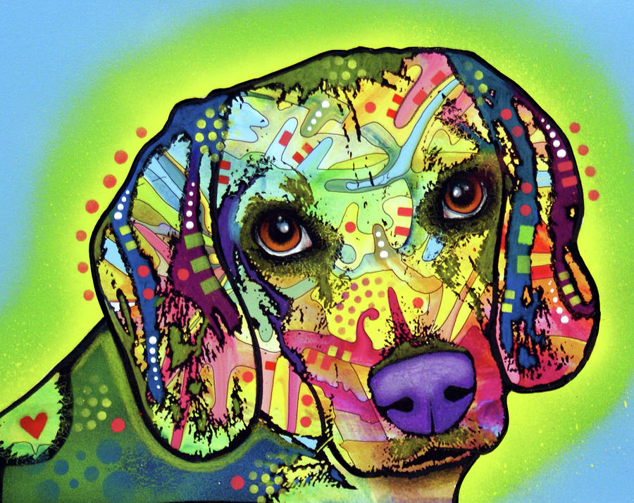 Animal Mixed Media - Beagle #4 by Dean Russo