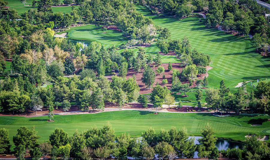 Beautiful Aerial Of A Golf Resort In Las Vegas Nevada #4 Photograph by Alex Grichenko