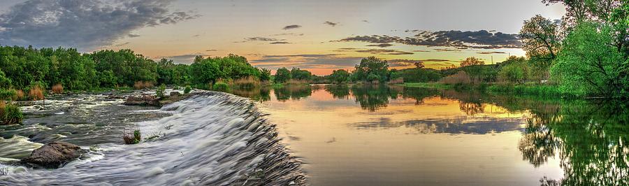 Summer Photograph - Beautiful View Of The Dam On The River At Sunset #4 by Cavan Images