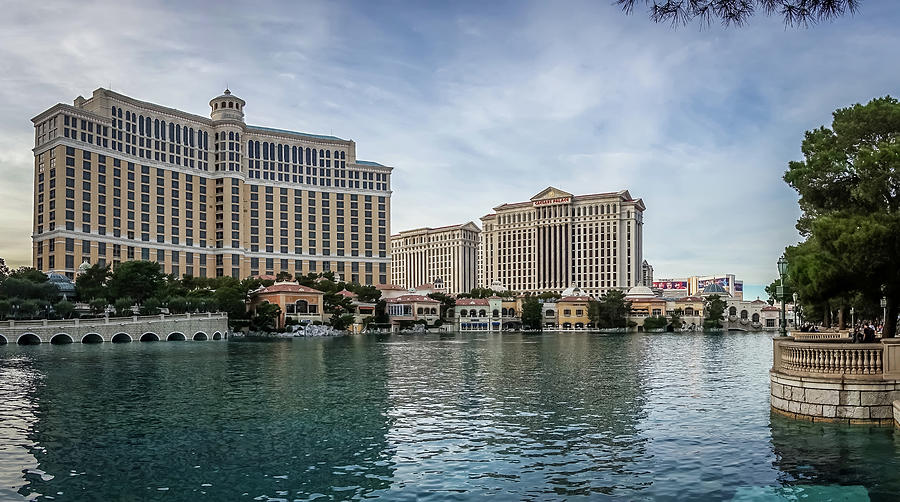 Bellagio Hotel And Other Architecture In Las Vegas Nevada #4 Photograph by Alex Grichenko