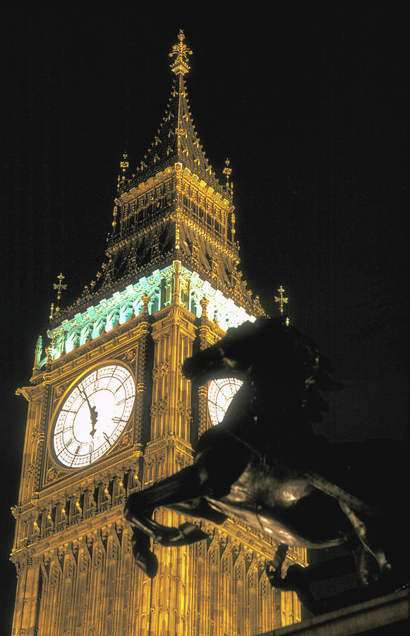 Big Ben At Night Photograph