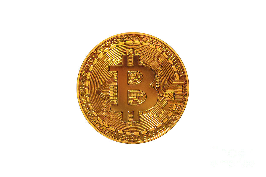 Bitcoin coin isolated #4 Photograph by Benny Marty