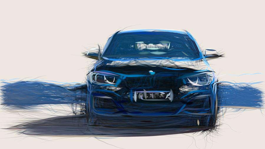 BMW M140i Drawing Digital Art by CarsToon Concept - Fine Art America