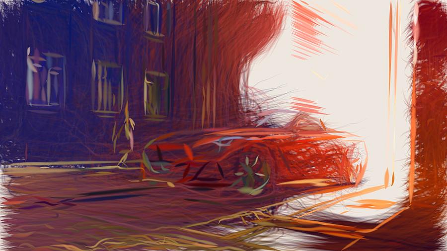 BMW Z4 M40i Drawing #5 Digital Art by CarsToon Concept