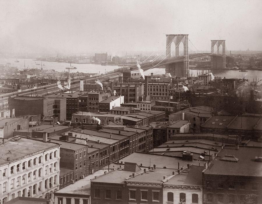 Brooklyn Bridge #4 Photograph by Hulton Archive