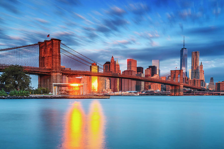 Brooklyn Bridge & Skyline, Nyc #4 by Antonino Bartuccio