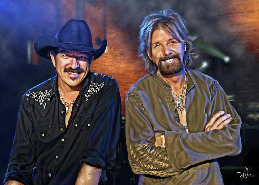 Brooks and Dunn Digital Art by Don Olea | Fine Art America