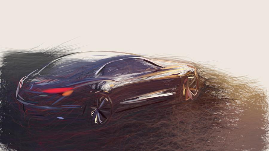 Buick Avenir Drawing #5 Digital Art by CarsToon Concept