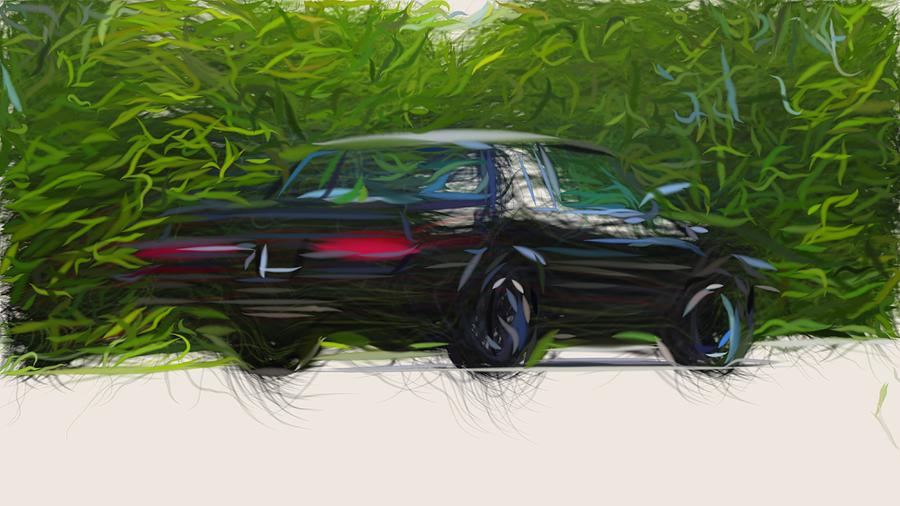 Buick GNX Draw #4 Digital Art by CarsToon Concept