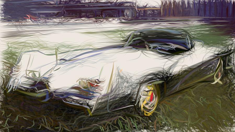 Buick LeSabre Draw #4 Digital Art by CarsToon Concept