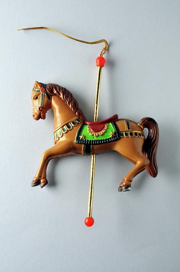 Carousel Horse.Ornament of Christmas tree. Photograph by Carlos Mora ...