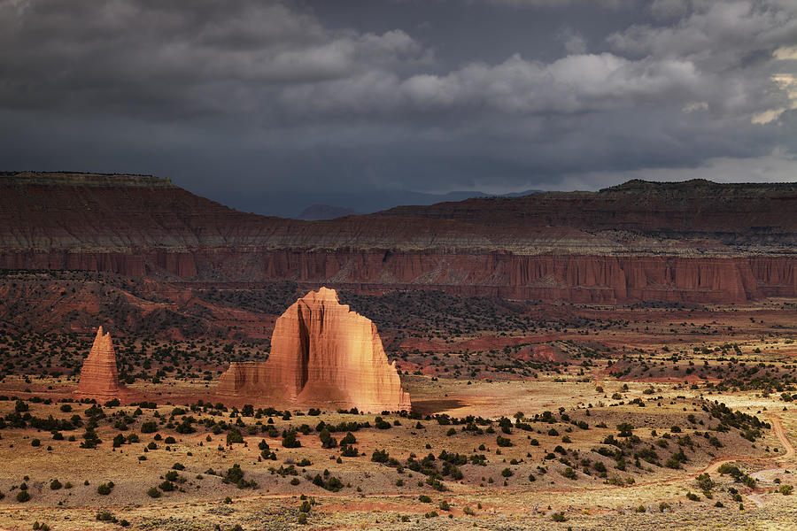 Mountain Photograph - Cathedral Valley, Capitol Reef National #4 by DPK-Photo