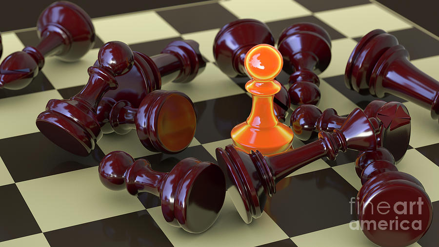 Chess Pawns by Kateryna Kon/science Photo Library