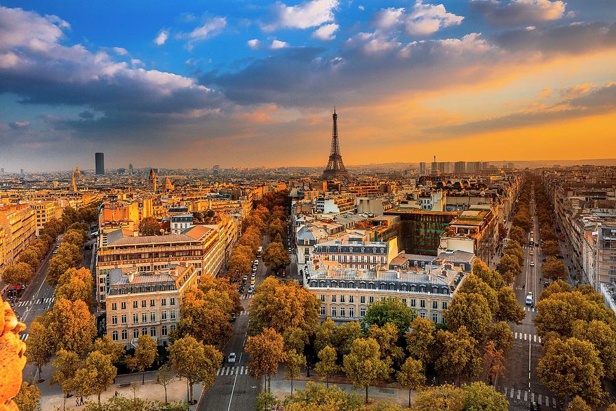 City Of Paris #4 Digital Art by Antonino Bartuccio