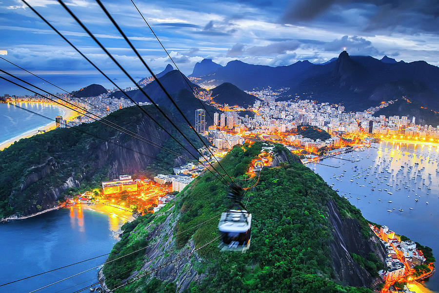 Cityscape, Rio De Janeiro, Brazil #4 Digital Art by Antonino Bartuccio
