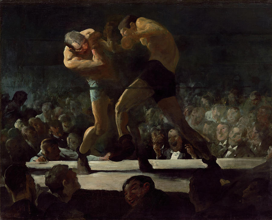 George Wesley Bellows Painting - Club Night #4 by George Bellows