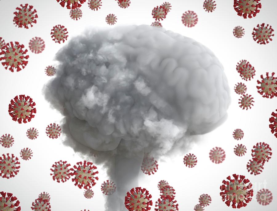 Covid-19 Brain Fog #4 Photograph by Tim Vernon / Science Photo Library
