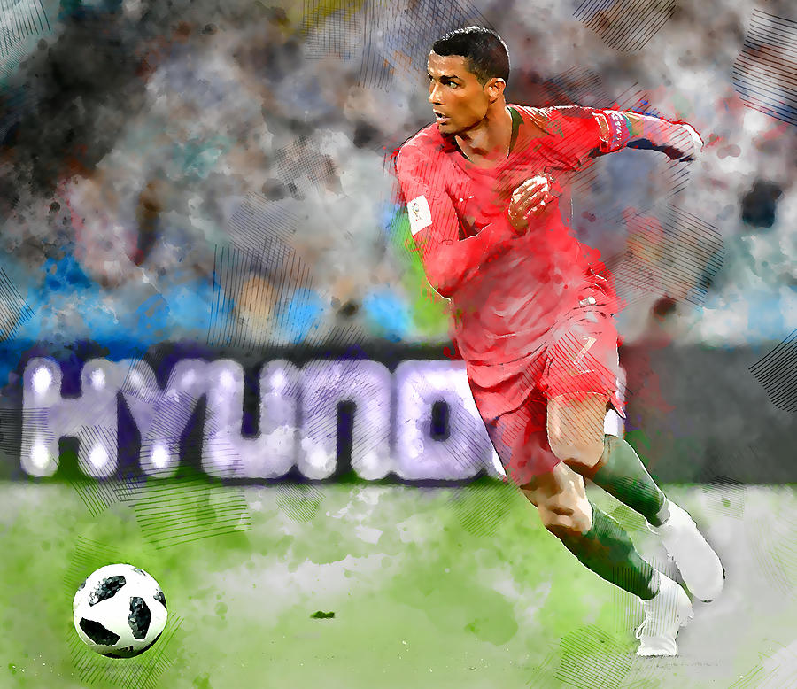 Cristiano Ronaldo #4 Mixed Media by Marvin Blaine