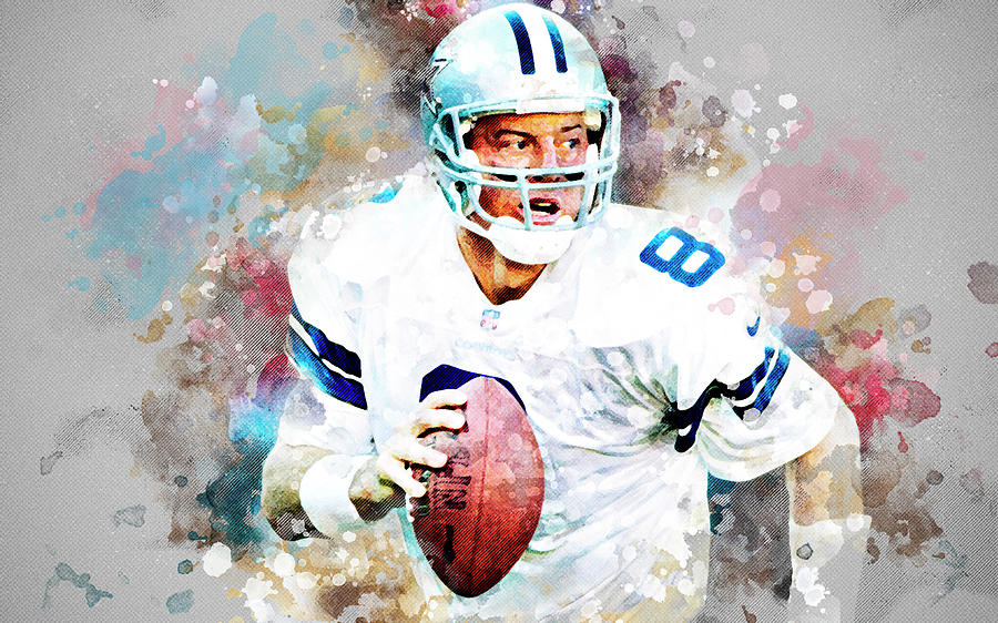 Dallas Cowboys.troy Kenneth Aikman Digital Art by Nadezhda Zhuravleva