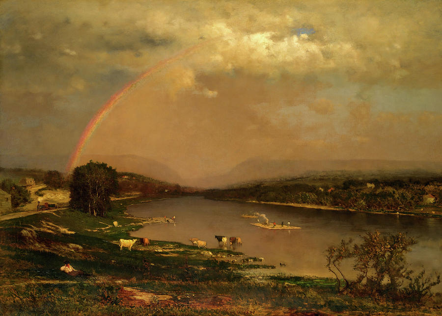 Landscape Painting - Delaware Water Gap. #4 by George Inness