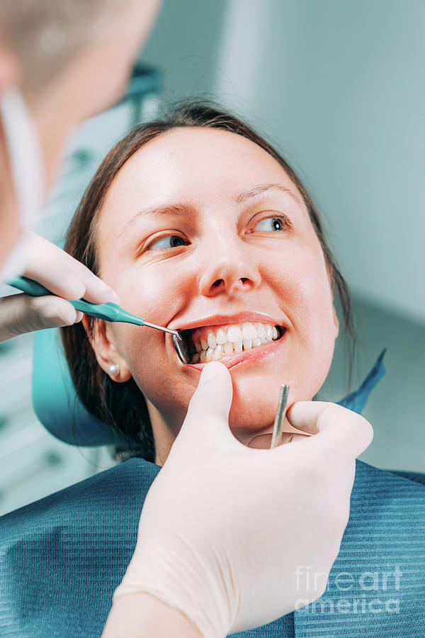 Dental Check-up Photograph By Microgen Images Science Photo Library 