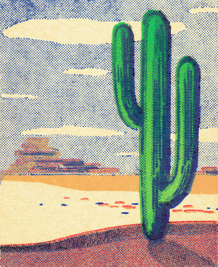 Nature Drawing - Desert #4 by CSA Images