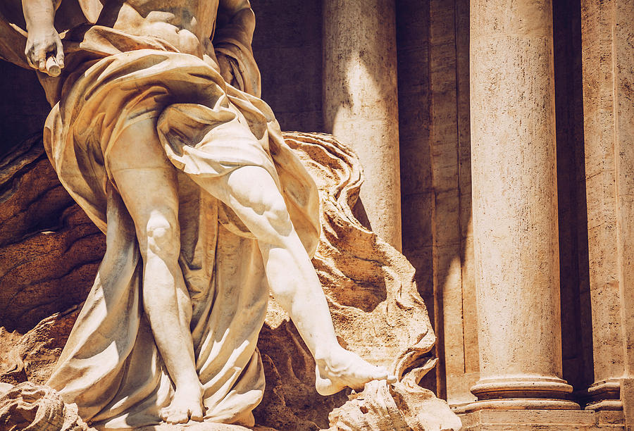 Detail of Fontana di Trevi, Rome, Italy by Eduardo Huelin Detail of Fontana di Trevi, Rome, Italy by Eduardo Huelin
