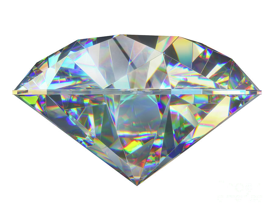 Diamond Gemstone #4 Photograph by Ktsdesign/science Photo Library