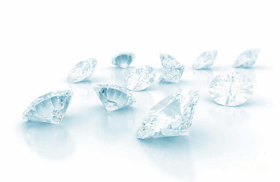 Diamonds #4 by Jesper Klausen/science Photo Library