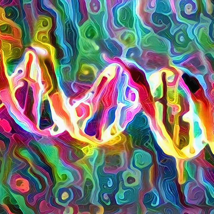 DNA Strand Artwork Digital Art by Bruce Rolff Fine Art America