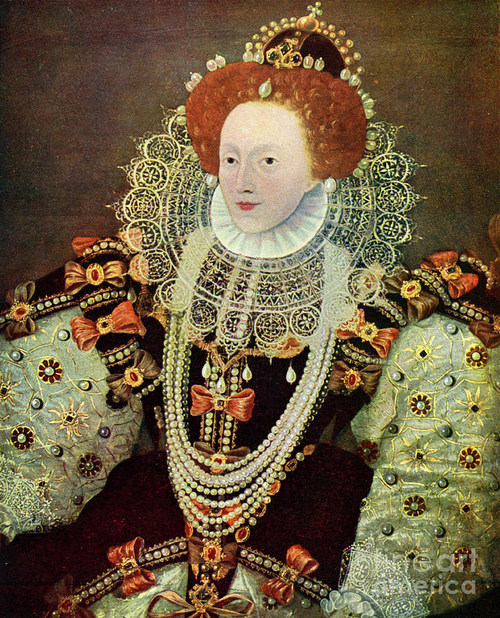 Elizabeth I, Queen Of England #4 Drawing by Print Collector