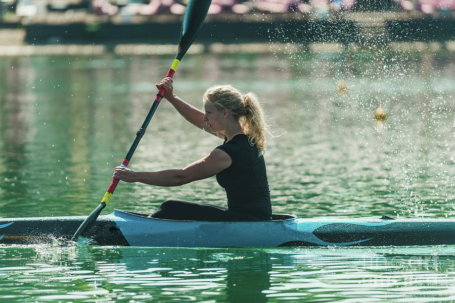 Female Kayaker Photograph by Microgen Images/science Photo Library ...