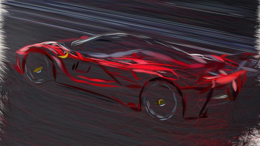 ferrari fxx k drawing