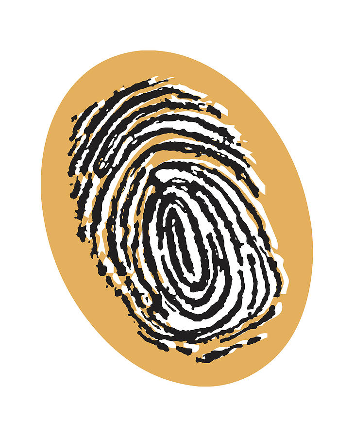 Clue Game Drawing - Fingerprint #4 by CSA Images
