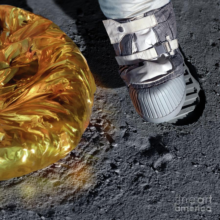 First Step On The Moon #4 Photograph by Detlev Van Ravenswaay/science Photo Library
