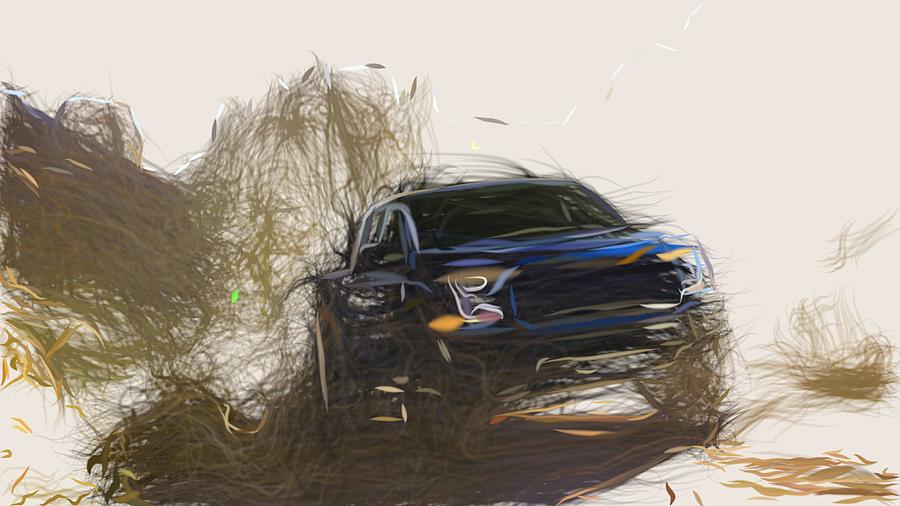 Ford F 150 Raptor Drawing #5 Digital Art by CarsToon Concept