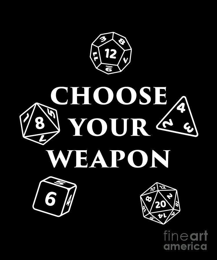Funny DND Gift for Dungeon Masters DM and Roleplay Gamers RPG Tabletop Gaming Dice Games and DD Fantasy #7 Digital Art by Martin Hicks