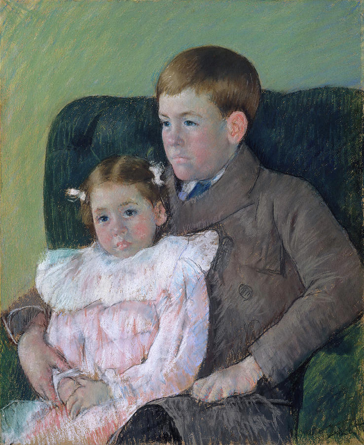 Gardner And Ellen Mary Cassatt Painting By Mary Cassatt