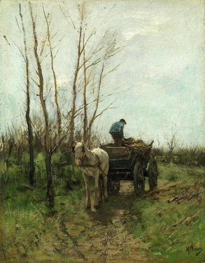 Gathering Wood. #4 Painting by Anton Mauve Gathering Wood. #4 Painting by Anton Mauve