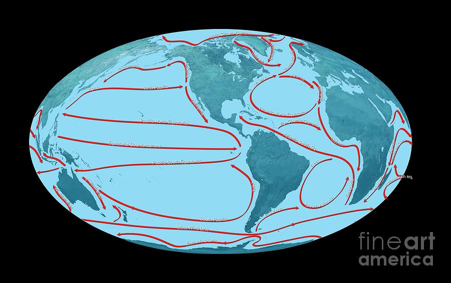 Global Ocean Currents #4 Photograph by Mikkel Juul Jensen / Science Photo Library
