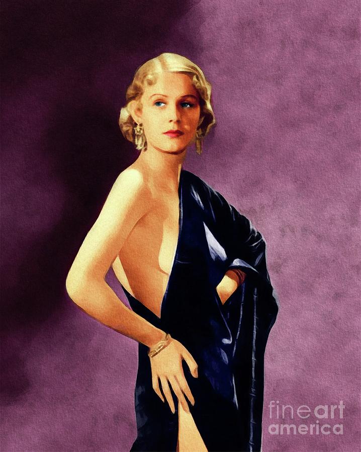 Hollywood Painting - Gloria Stuart, Vintage Actress #4 by Esoterica Art Agency